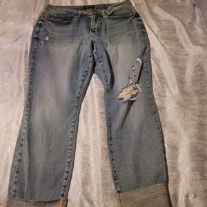Distressed Blue Jeans for Women